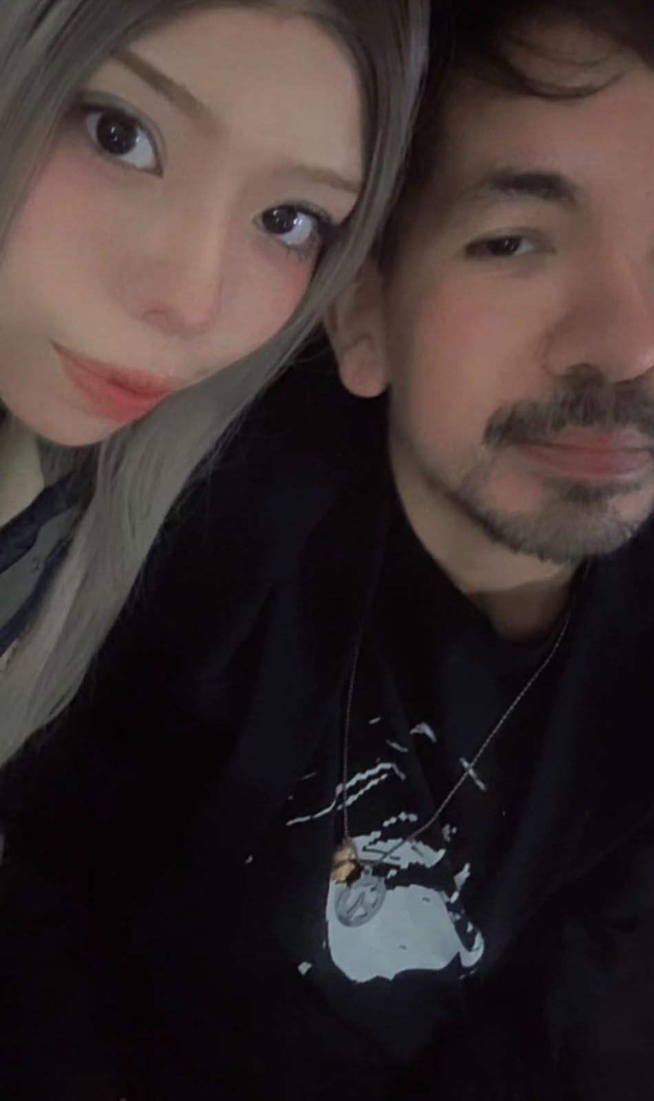 Una foto juntos en mi cumpleaños.